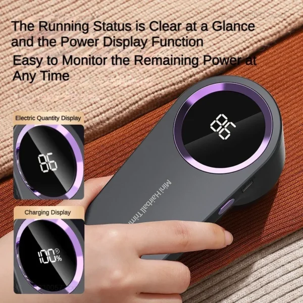 New Xiaomi Portable Electric Lint Remover Led Display Rechargeable Clothe Fabric Shaver Fast Household Clothes Hair Ball Trimmer - Image 4