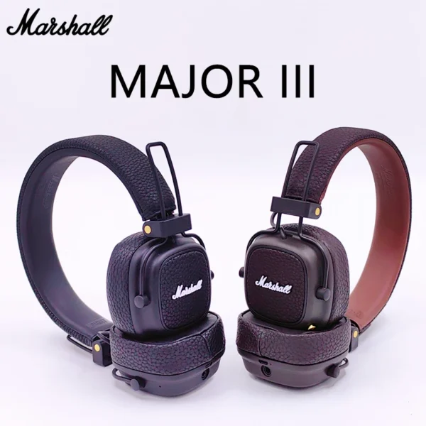 Marshall Major III 3 Wireless/Wired Headphones with Mic Deep Bass Gaming Earphones Folding Sports Rock