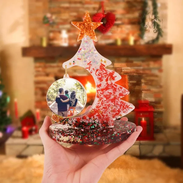 DIY Crystal Epoxy Resin Mold Christmas Tree Photo Frame Silicone Mold - Image 4